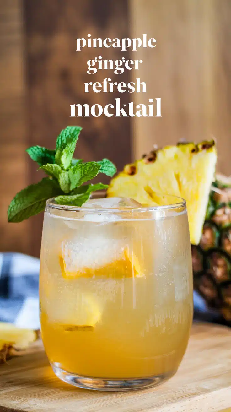 Pineapple Ginger Refresh Mocktail