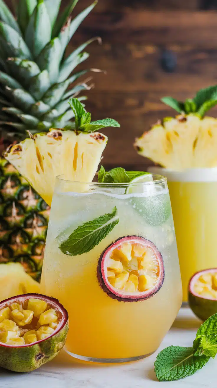 Pineapple Passion Glow Mocktail