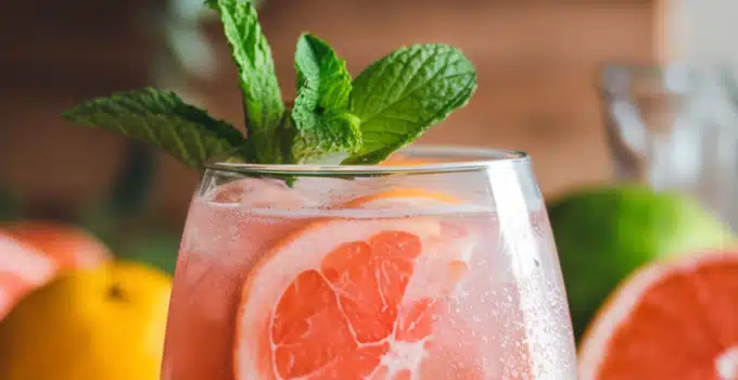 Pink Grapefruit Glow Mocktail
