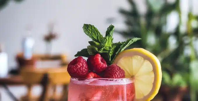 Pink Lemonade Sparkler Mocktail