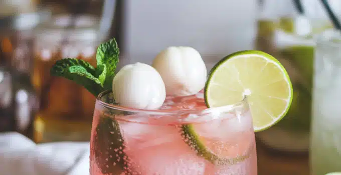 Rosewater Lychee Spark Mocktail