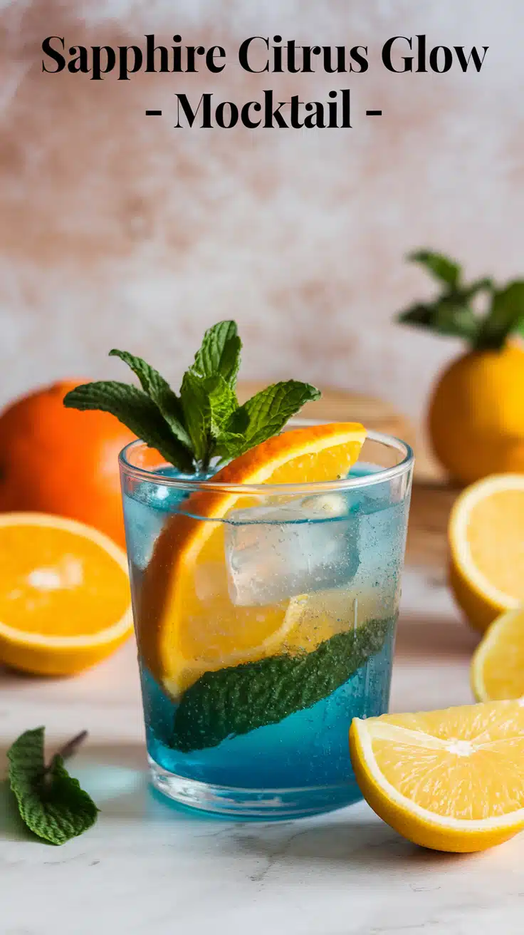 Sapphire Citrus Glow Mocktail