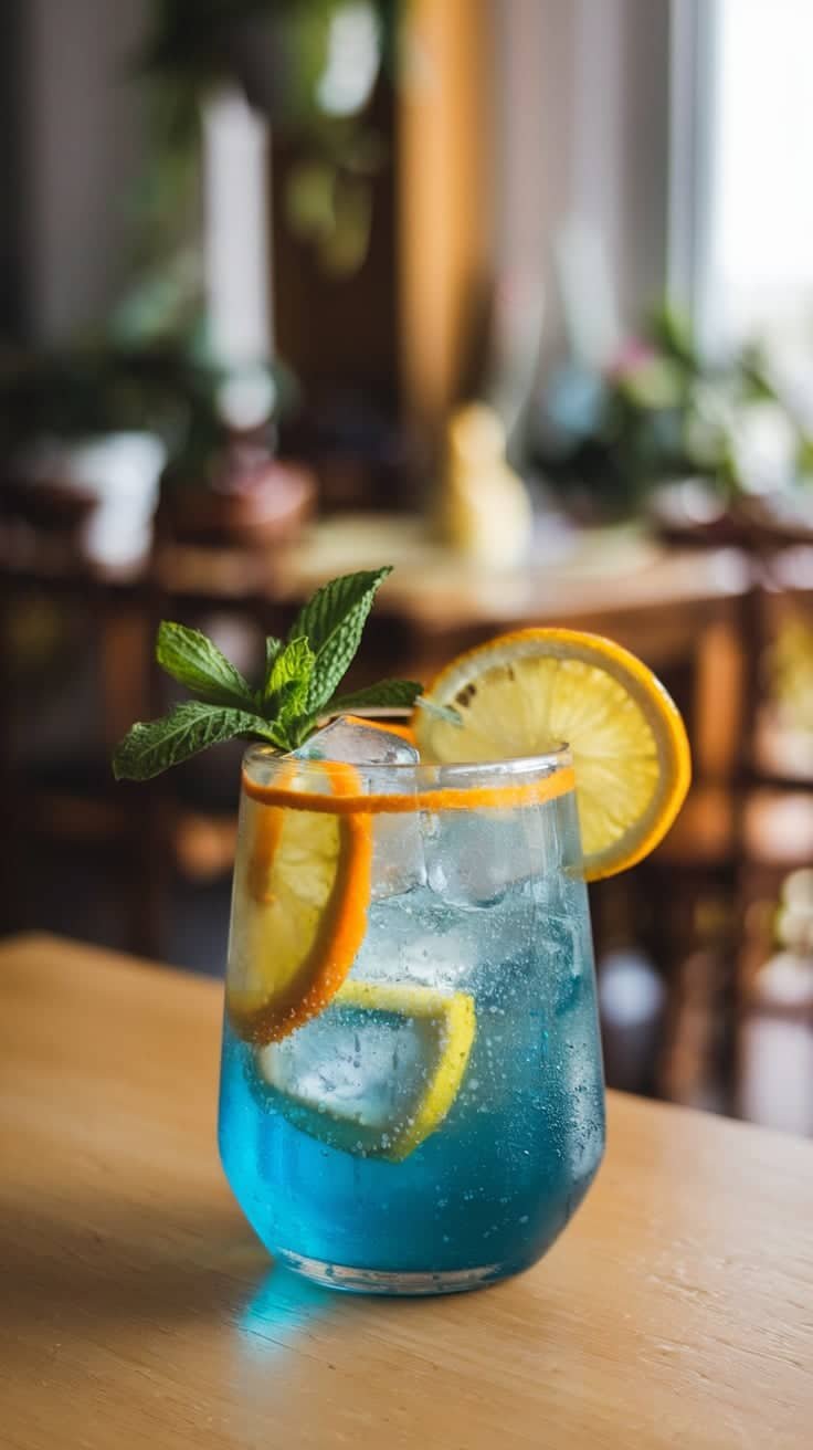 Sapphire Citrus Glow Mocktail
