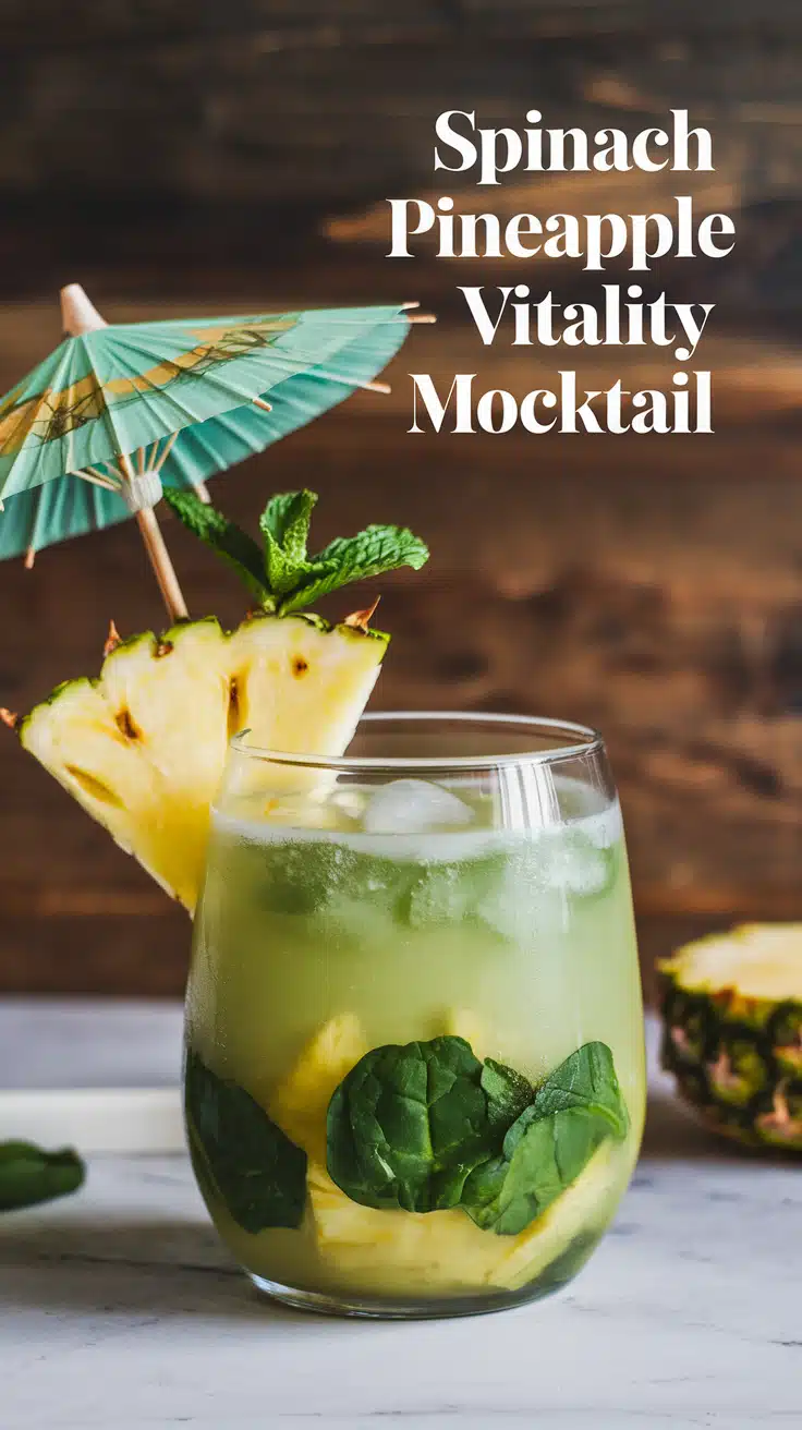 Spinach Pineapple Vitality Mocktail