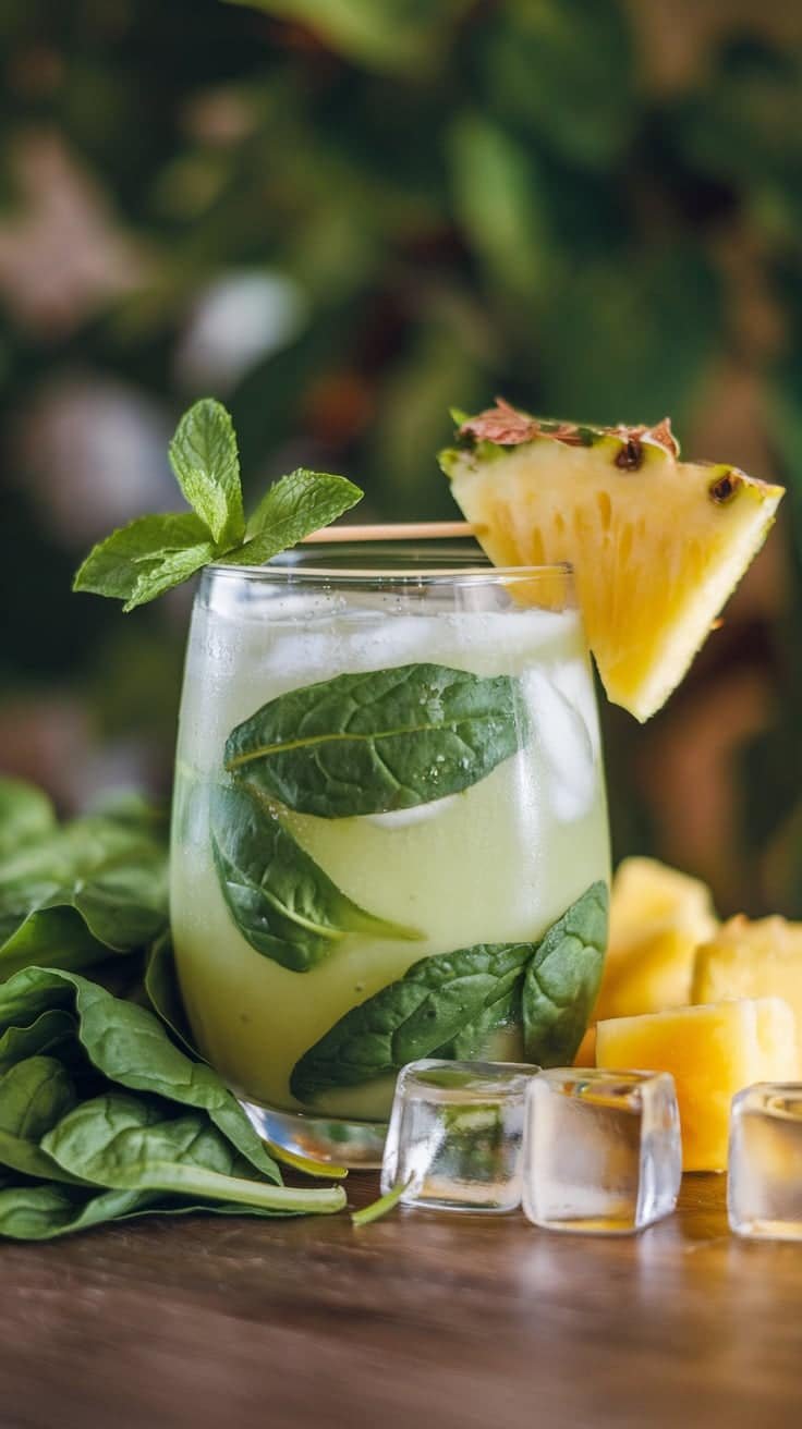 Spinach Pineapple Vitality Mocktail