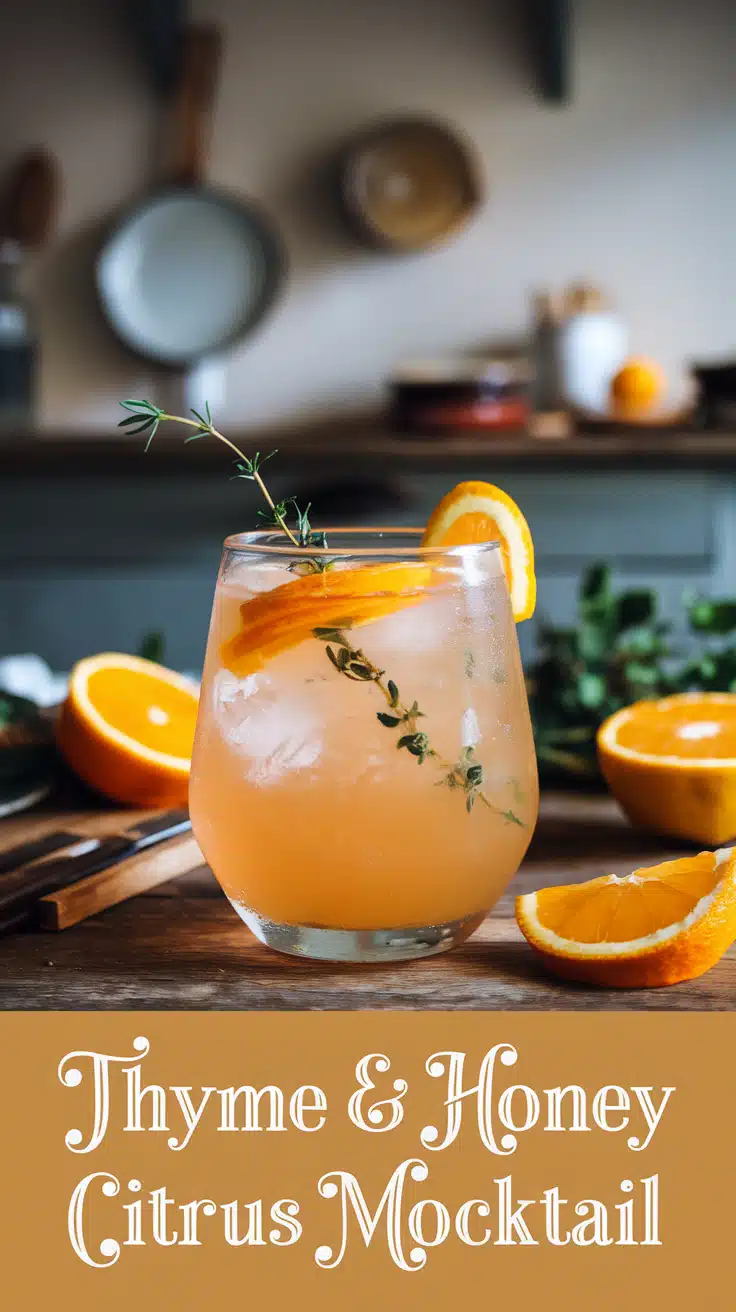 Thyme & Honey Citrus Mocktail