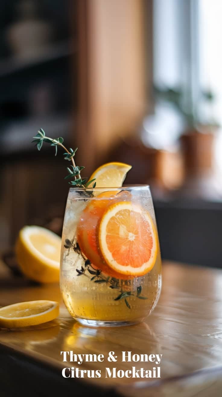 Thyme & Honey Citrus Mocktail