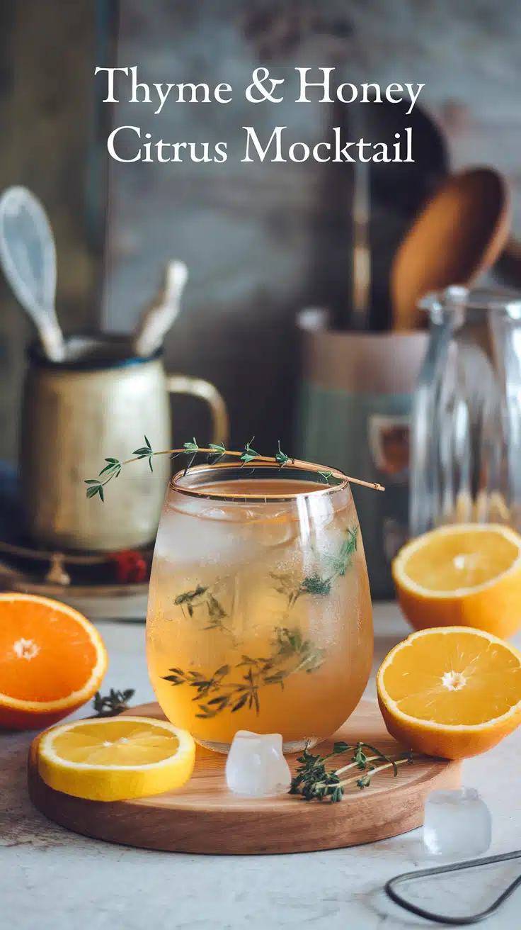 Thyme & Honey Citrus Mocktail