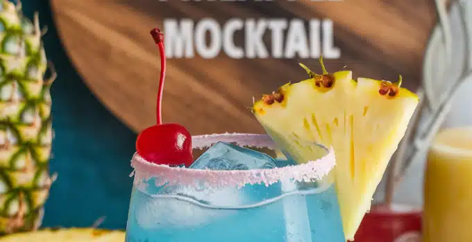 Tropical Blue Pineapple Mocktail