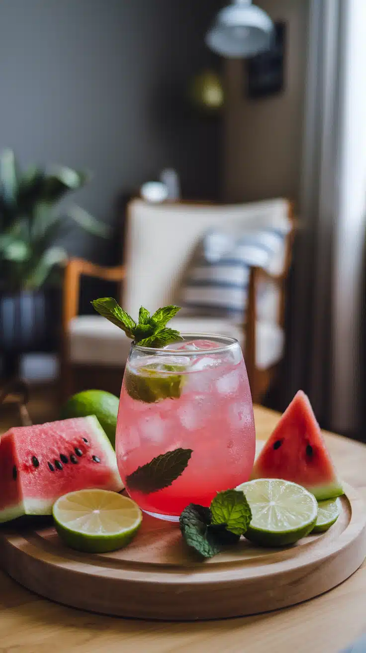 Watermelon Pink Bliss Mocktail 