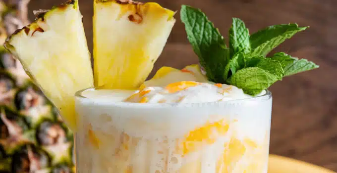 Banana Pineapple Cream Mocktail
