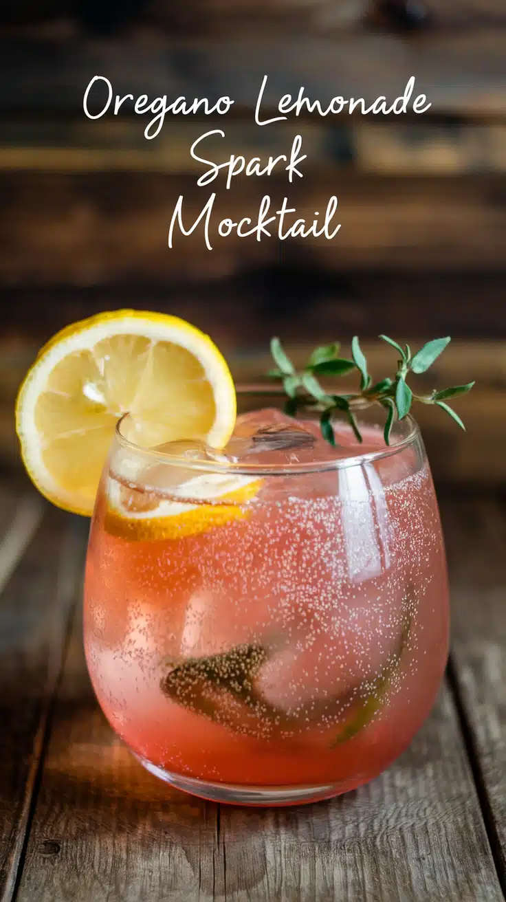 Oregano Lemonade Spark Mocktail