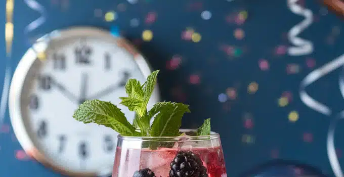 Blackberry Vanilla Sparkler Mocktail