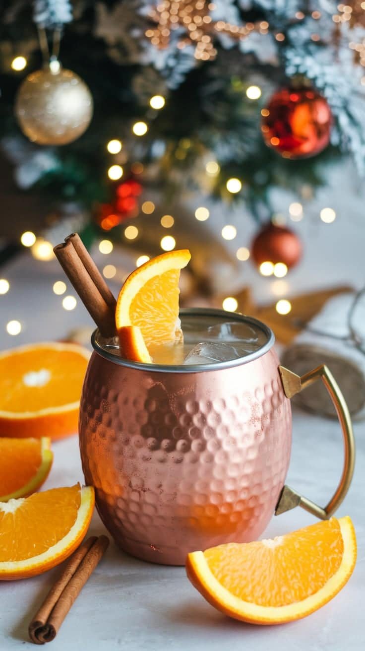 Cinnamon Orange Mule Mocktail