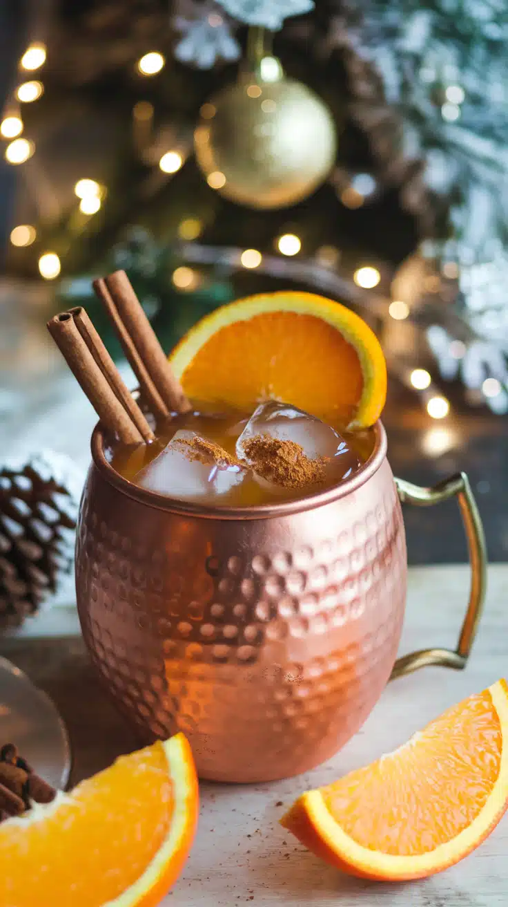 Cinnamon Orange Mule Mocktail