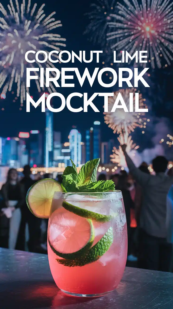 Coconut Lime Firework Mocktail