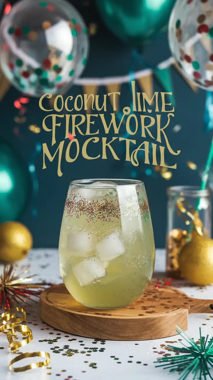 Coconut Lime Firework Mocktail