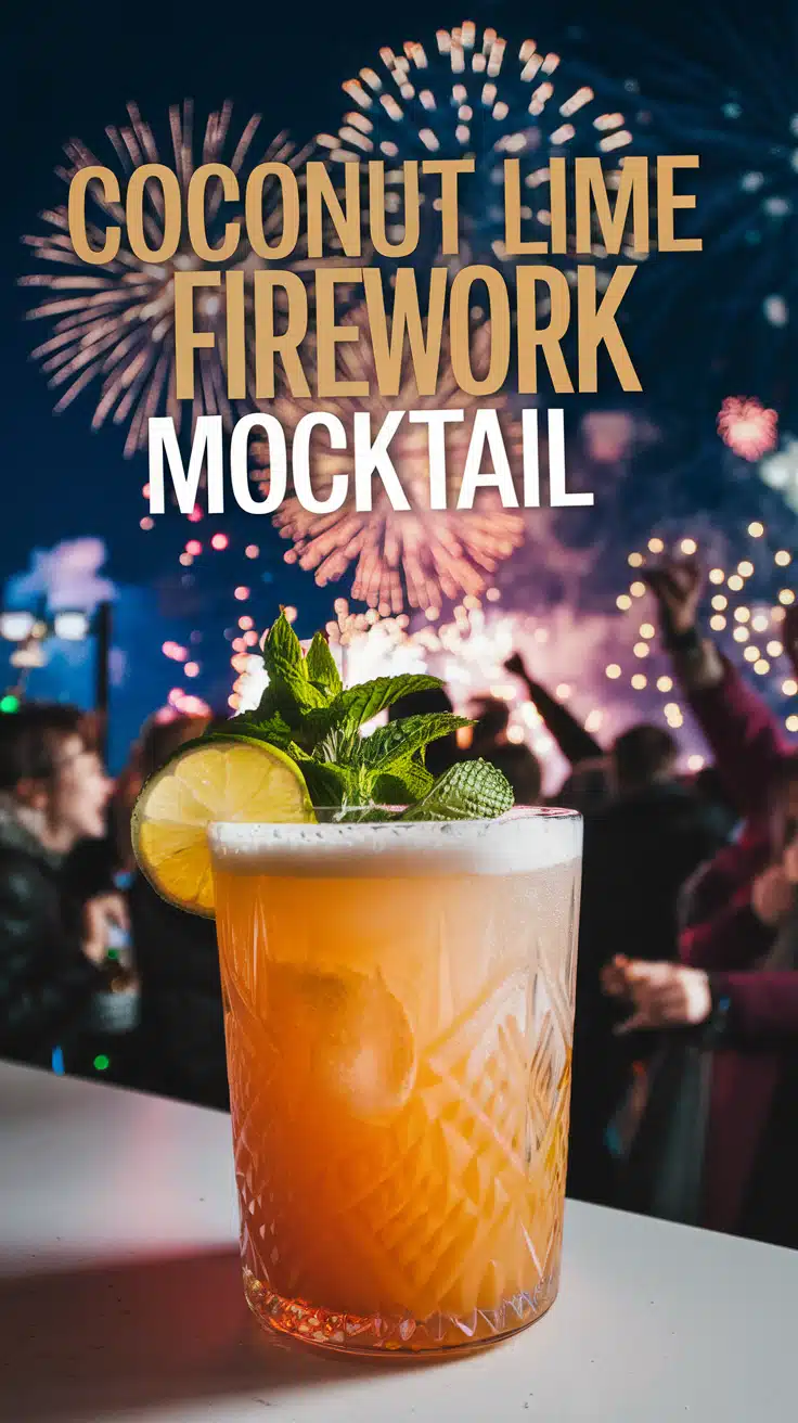 Coconut Lime Firework Mocktail