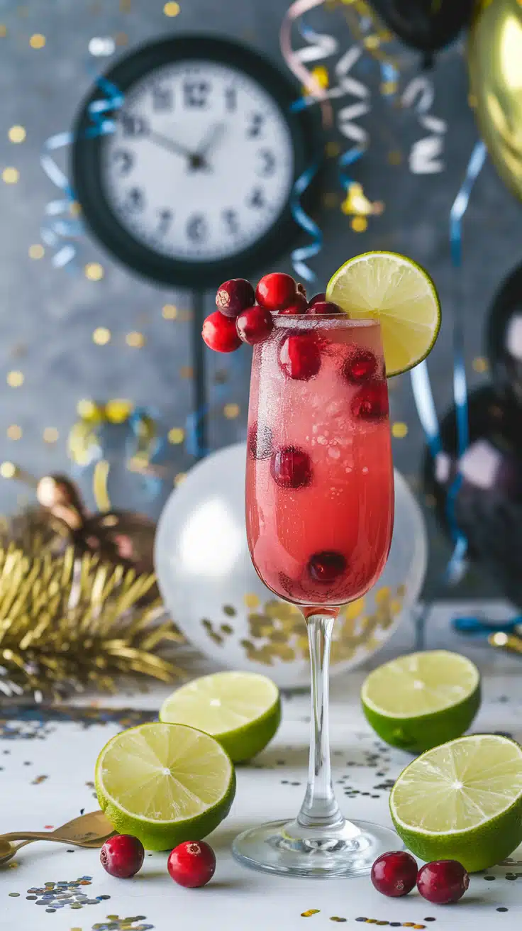 Festive Cranberry Burst Mocktail