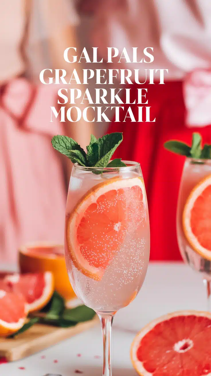 Gal Pals Grapefruit Sparkle Mocktail