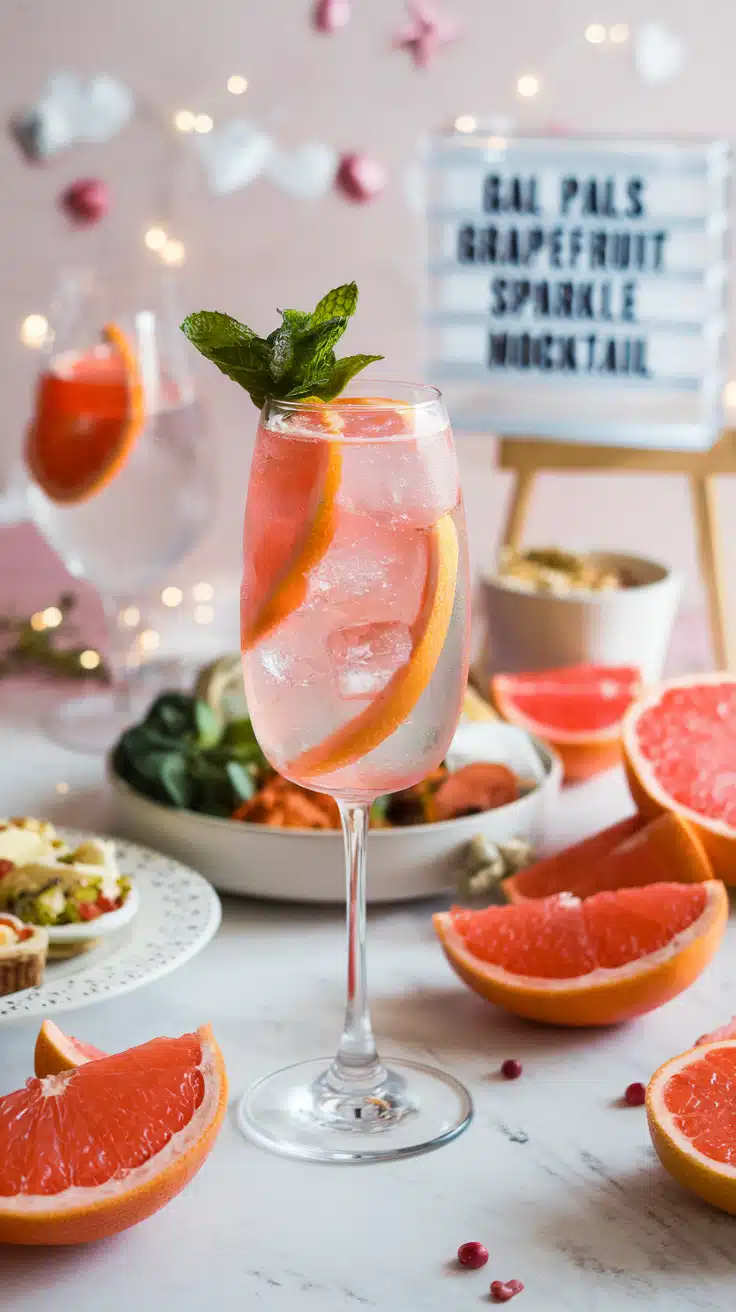 Gal Pals Grapefruit Sparkle Mocktail