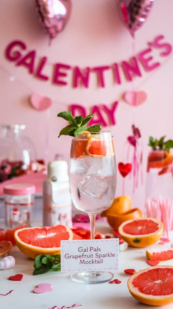 Gal Pals Grapefruit Sparkle Mocktail
