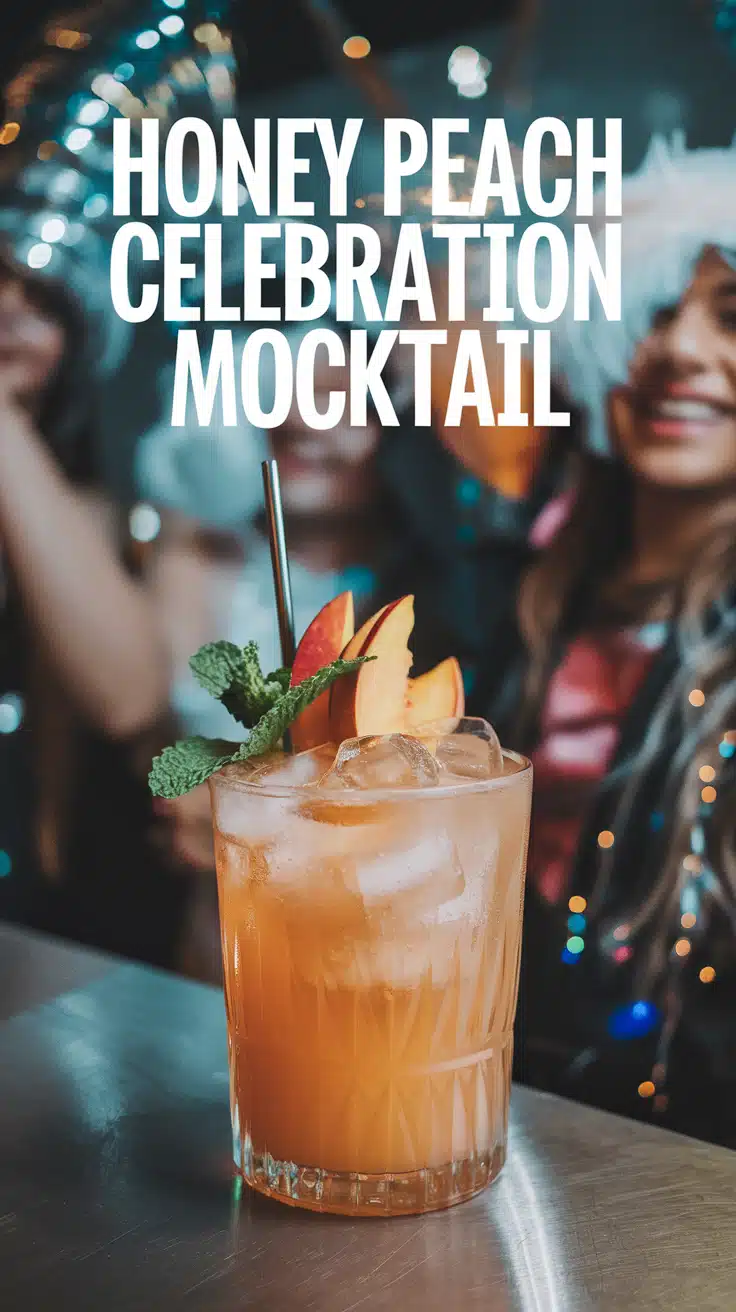 Honey Peach Celebration Mocktail