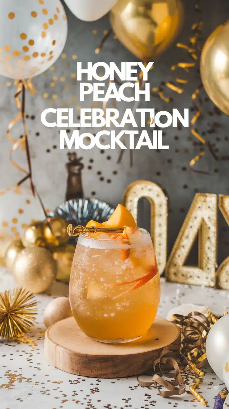 Honey Peach Celebration Mocktail