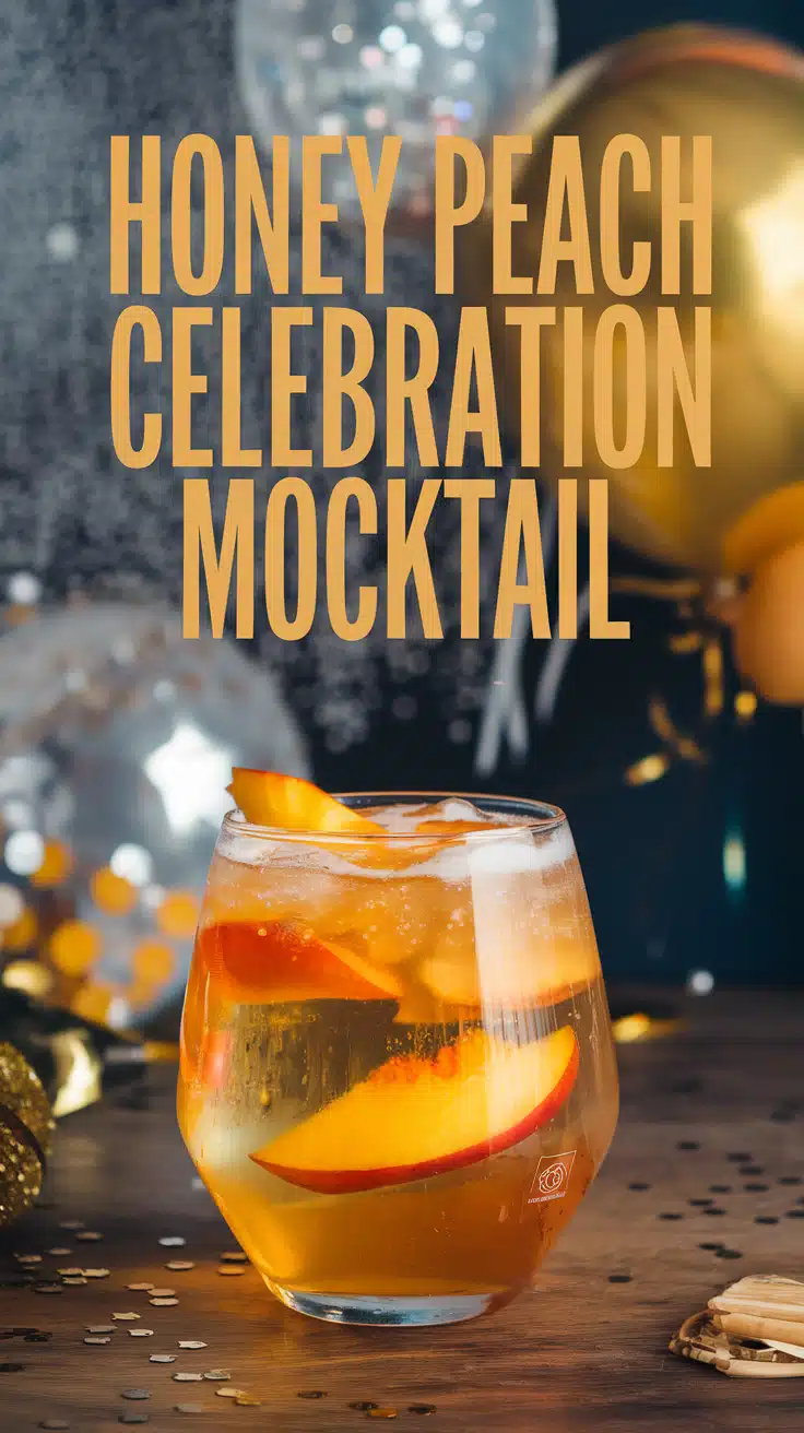 Honey Peach Celebration Mocktail
