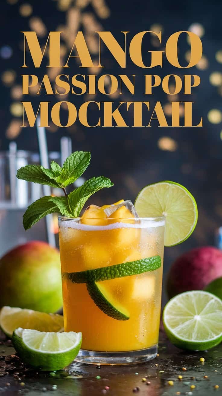 Mango Passion Pop Mocktail