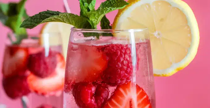 Pink Lemon Love Punch Mocktail