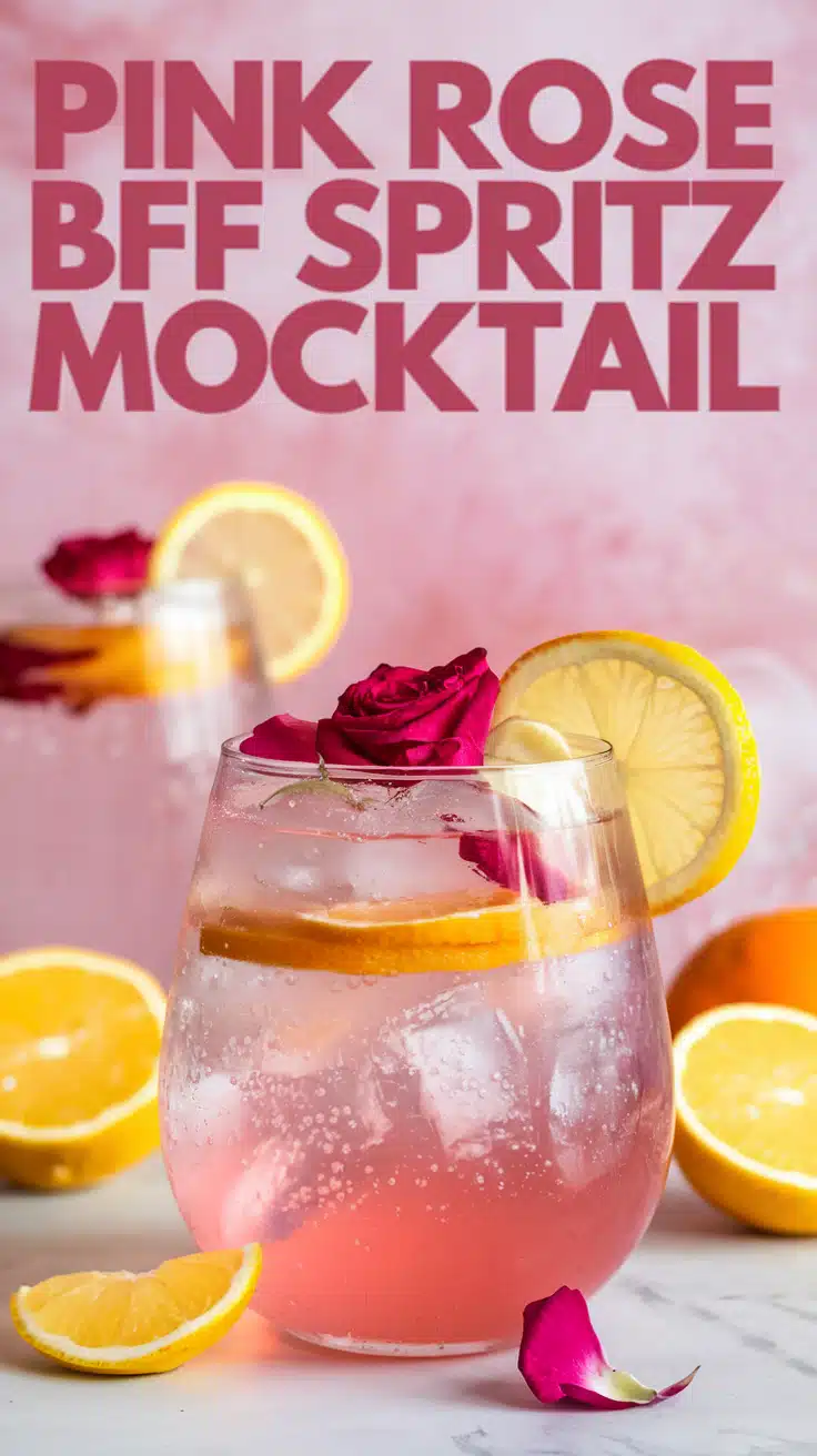 Pink Rose BFF Spritz Mocktail