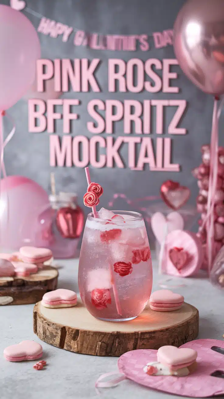 Pink Rose BFF Spritz Mocktail