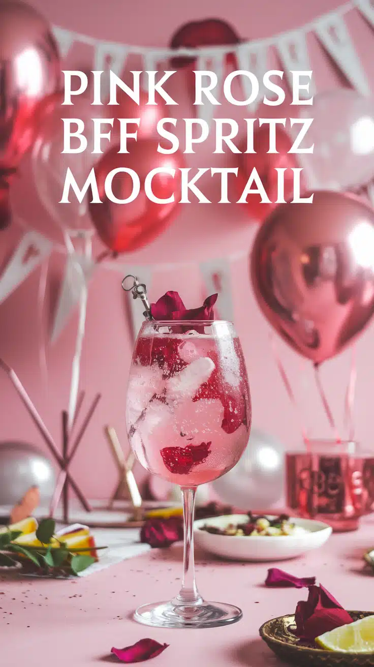 Pink Rose BFF Spritz Mocktail