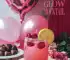 Raspberry Heart Glow Mocktail
