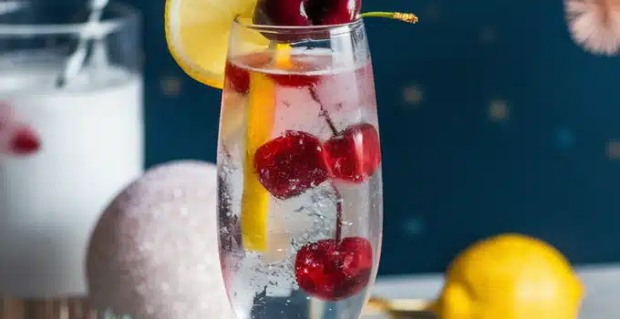 Sparkling Cherry Blossom Mocktail