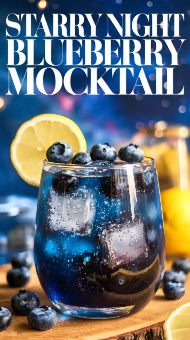 Starry Night Blueberry Mocktail