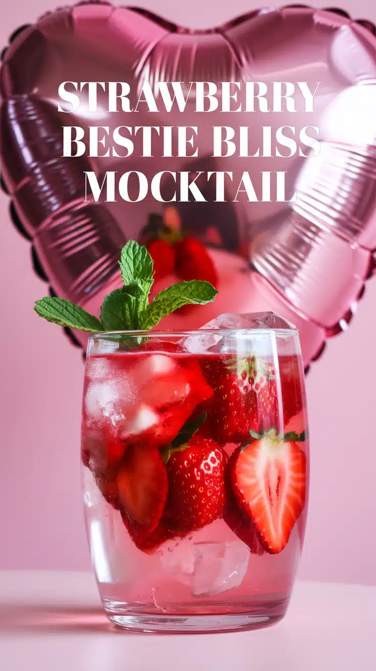 Strawberry Bestie Bliss Mocktail