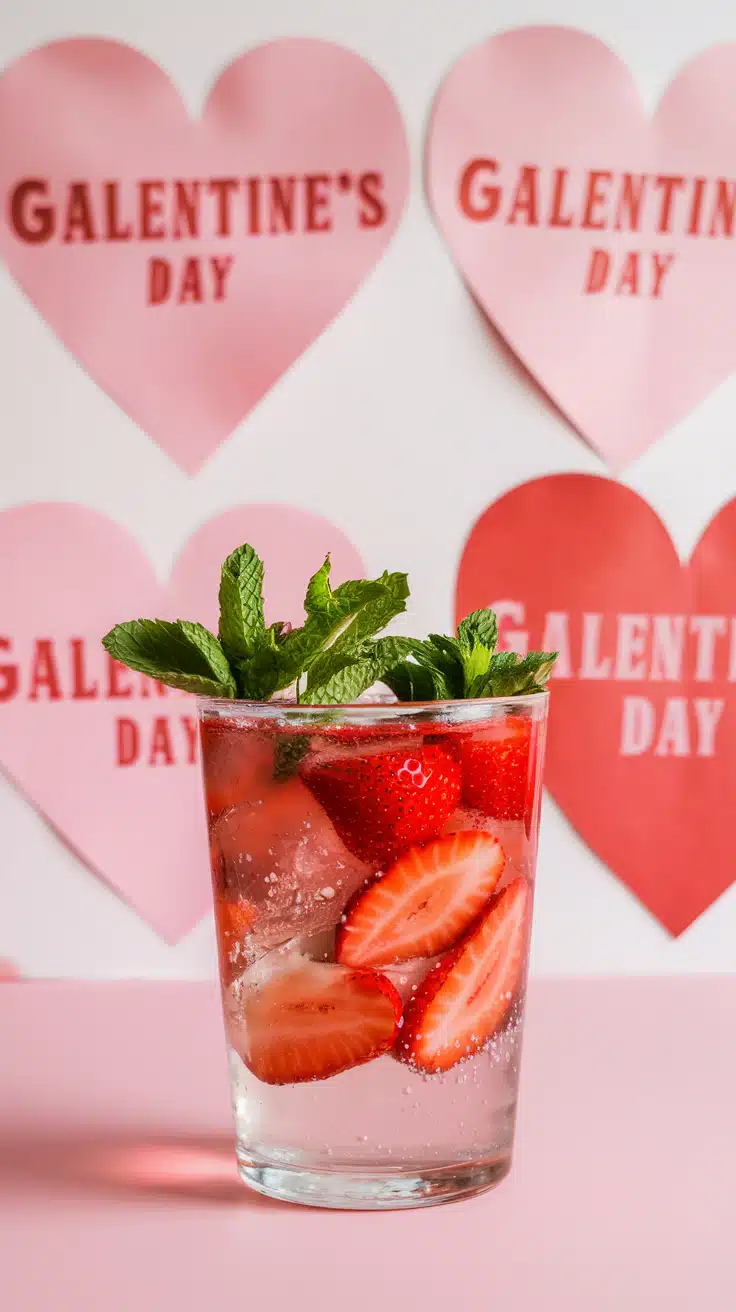 Strawberry Bestie Bliss Mocktail