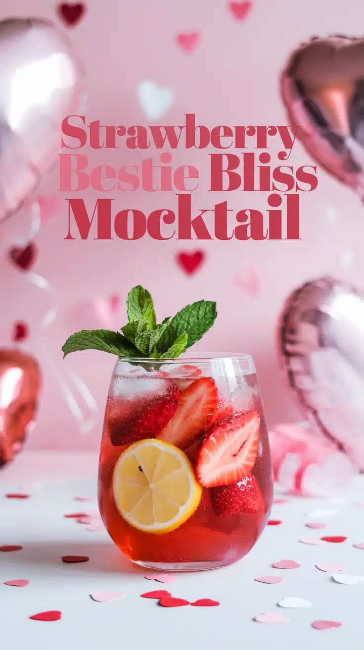 Strawberry Bestie Bliss Mocktail