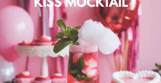 Strawberry Cotton Candy Kiss Mocktail