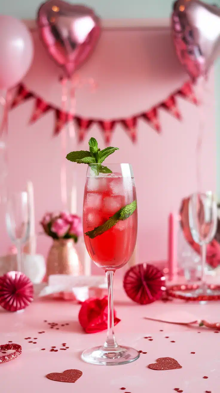Watermelon Sweetheart Splash Mocktail