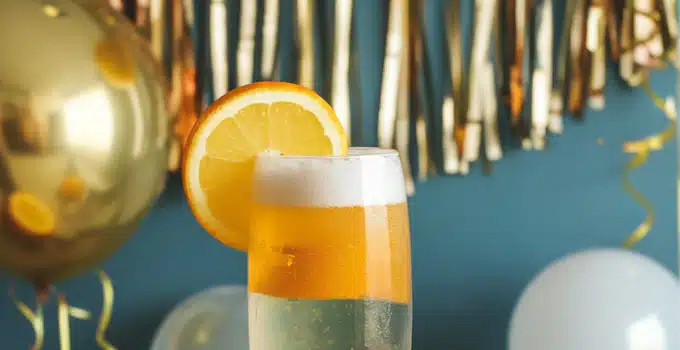 Winter Citrus Bubbly Mocktail