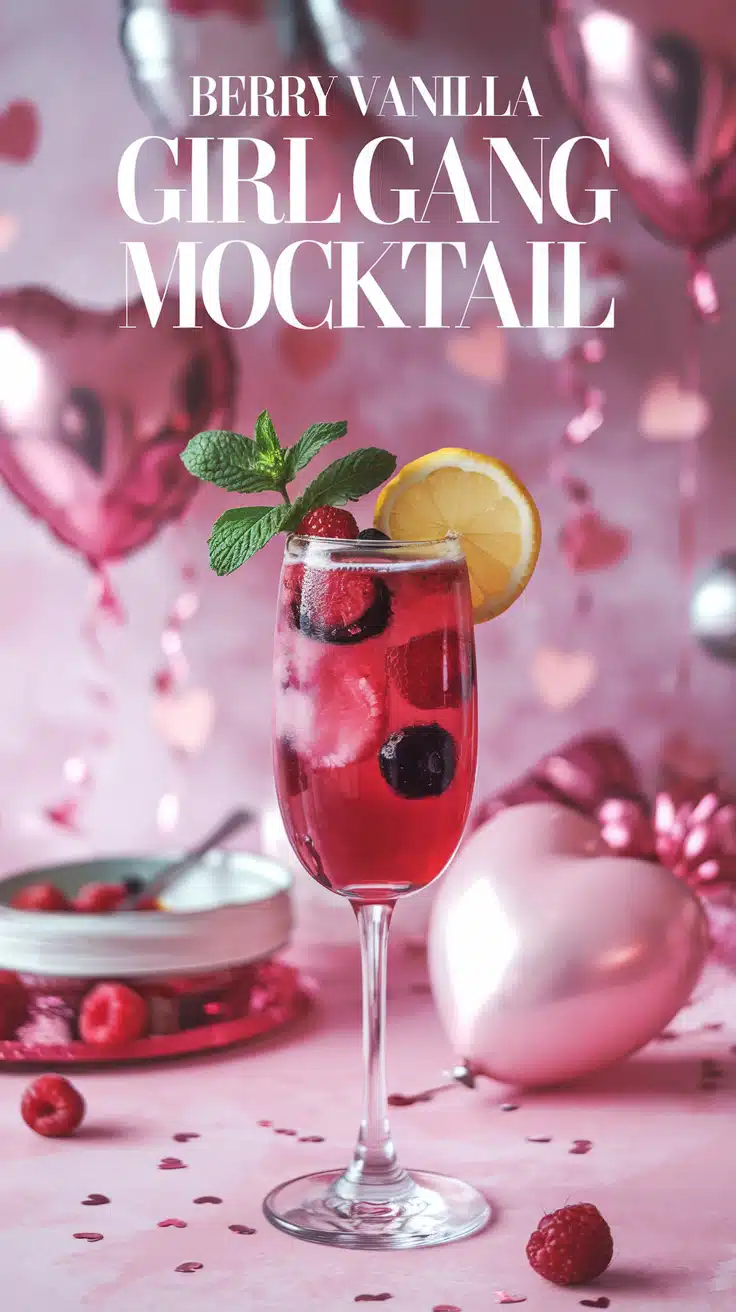 Berry Vanilla Girl Gang Mocktail