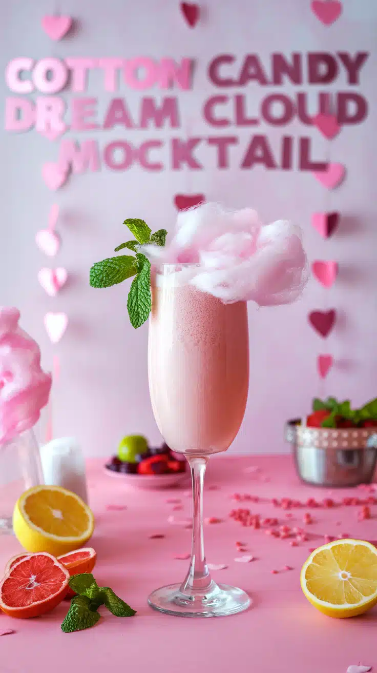 Cotton Candy Dream Cloud Mocktail