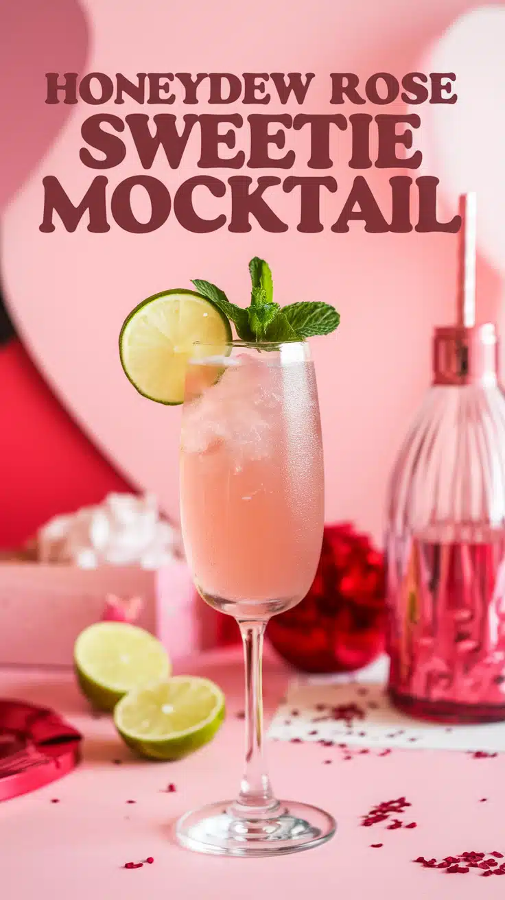 Honeydew Rose Sweetie Mocktail