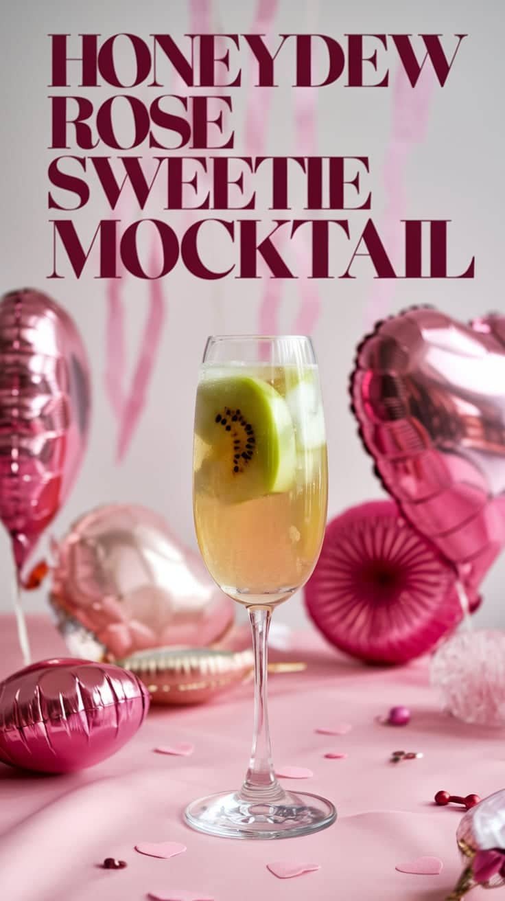 Honeydew Rose Sweetie Mocktail