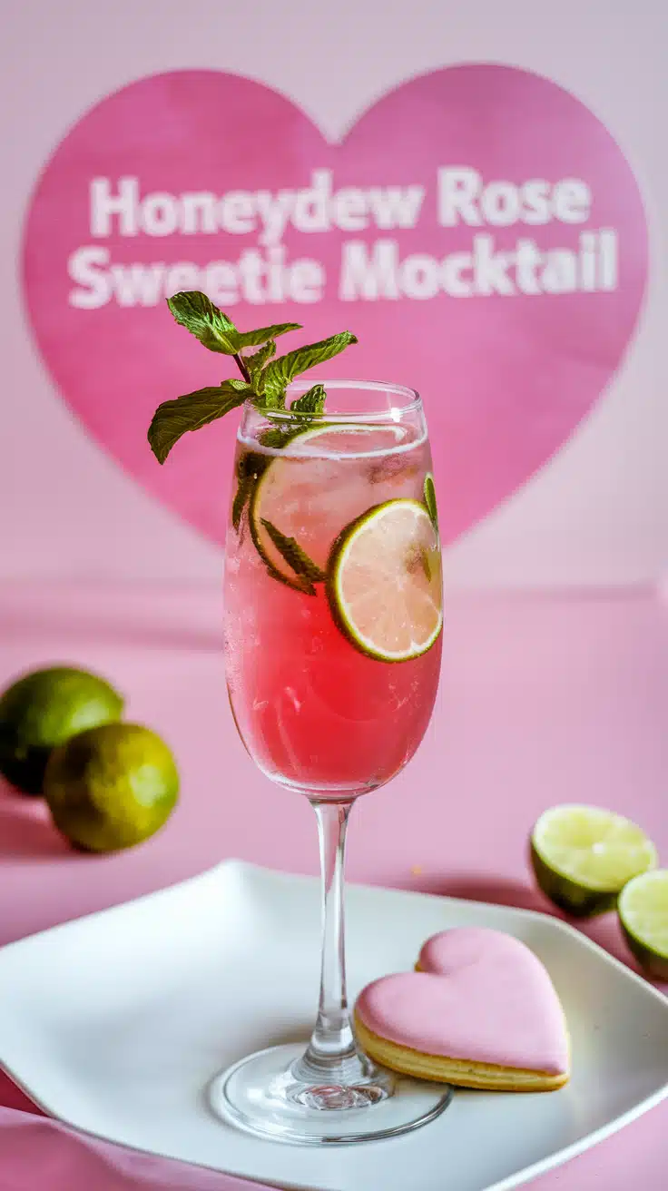 Honeydew Rose Sweetie Mocktail
