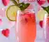 Pink Guava Glitter Mocktail